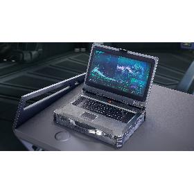 3D Sci-Fi Futuristic Laptop Rigged